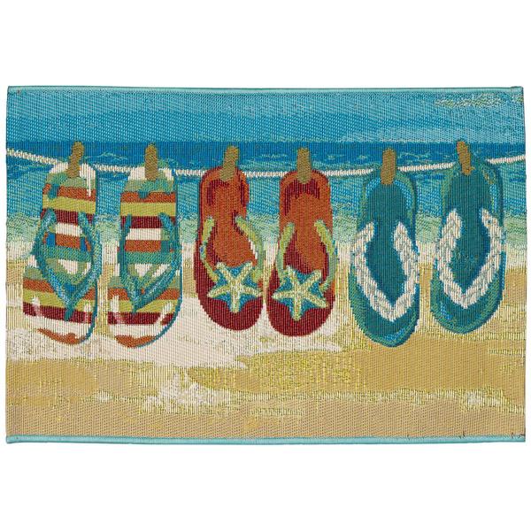 Liora Manne Esencia Flip Flops Forever Rectangular Accent Rug