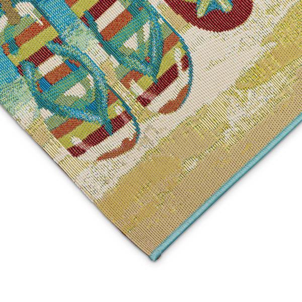 Liora Manne Esencia Flip Flops Forever Rectangular Accent Rug alternate view