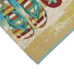 Liora Manne Esencia Flip Flops Forever Rectangular Accent Rug alternate view