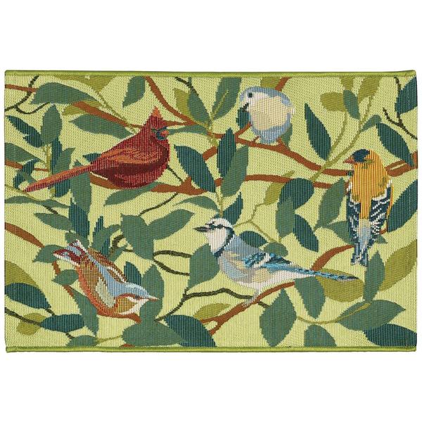Liora Manne Esencia Birds of a Feather Rectangular Accent Rug