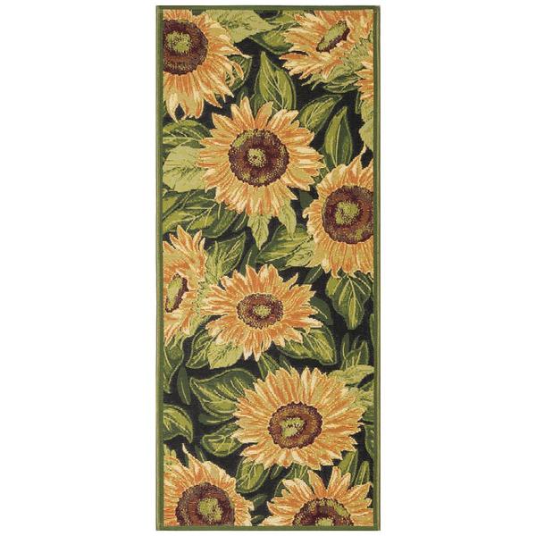 Liora Manne Esencia Sunflowers Rectangular Runner