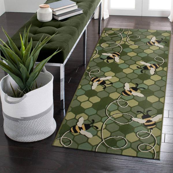 Liora Manne Esencia Bee Free Forever Rectangular Runner alternate view