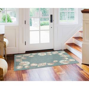 Liora Manne Capri Seashell Border Rectangular Accent Rug alternate view