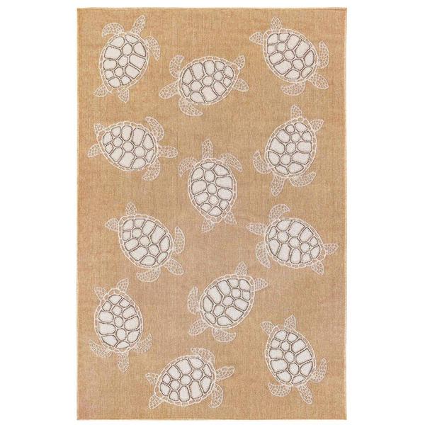 Liora Manne Carmel Sea Turtles Rectangular Large Area Rug