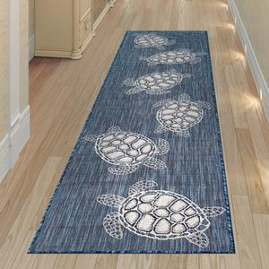 Liora Manne Carmel Sea Turtles Indoor/Outdoor Runner