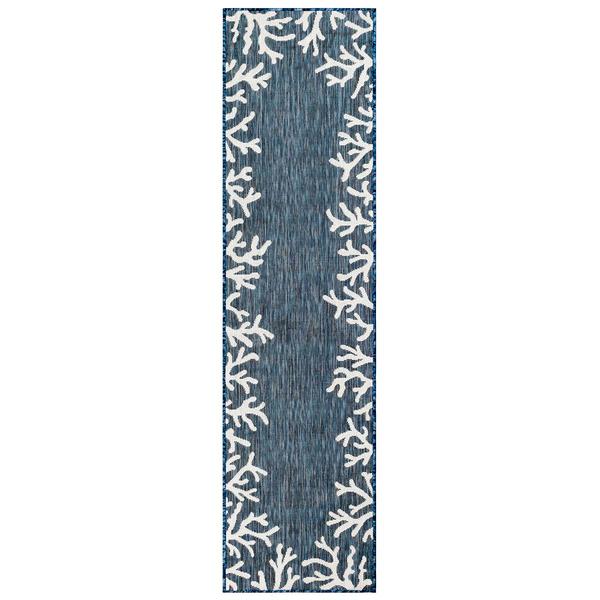 Liora Manne Carmel Coral Border Indoor/Outdoor Runner