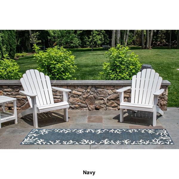 Liora Manne Carmel Coral Border Indoor/Outdoor Runner alternate view
