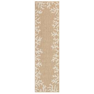 Liora Manne Carmel Coral Border Indoor/Outdoor Runner