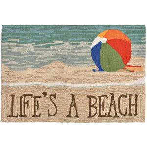 Liora Manne Frontporch Life's A Beach Indoor/Outdoor Accent Rug