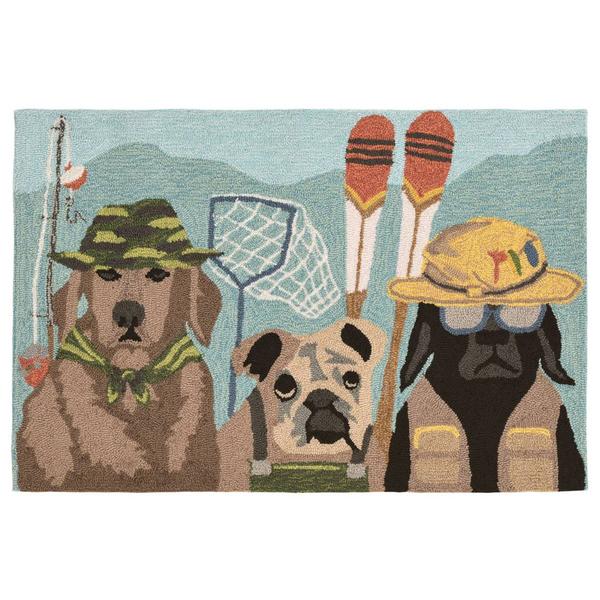 Liora Manne Frontporch Fishing Patrol Rectangular Accent Rug