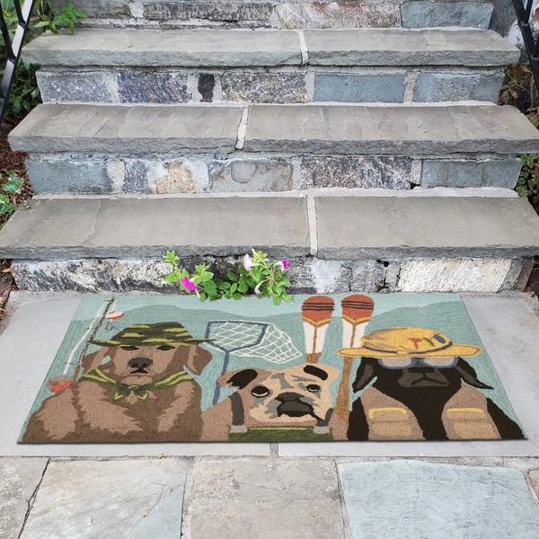 Liora Manne Frontporch Fishing Patrol Rectangular Accent Rug alternate view