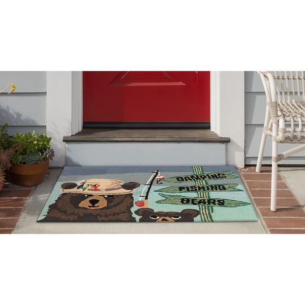Liora Manne Frontporch Fishing Bears Indoor/Outdoor Accent Rug alternate view
