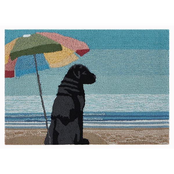 Liora Manne Frontporch Parasol & Pup Indoor/Outdoor Accent Rug