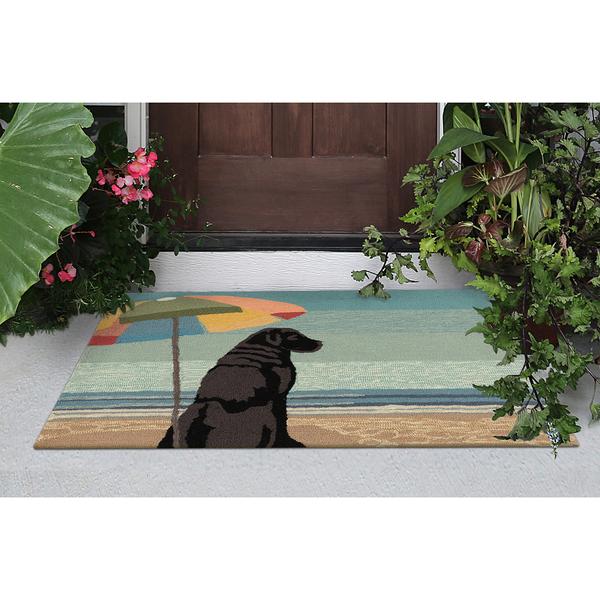 Liora Manne Frontporch Parasol & Pup Indoor/Outdoor Accent Rug alternate view