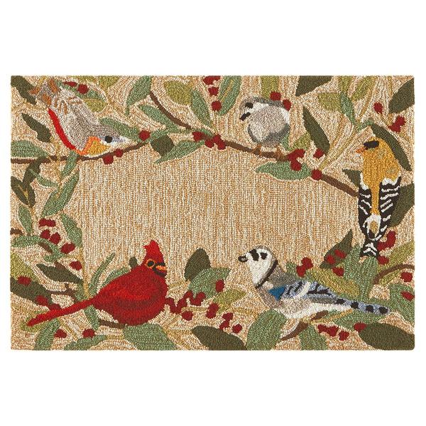 Liora Manne Front Porch Bird Border Indoor/Outdoor Rug