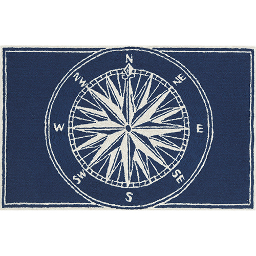 Liora Manne Frontporch Compass Rectangle Accent Rug