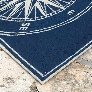 Liora Manne Frontporch Compass Rectangle Accent Rug alternate view