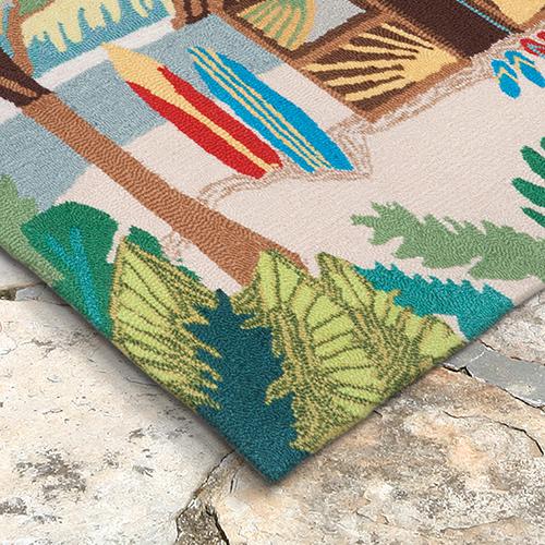 Liora Manne Frontporch Tiki Hut Rectangle Accent Rug alternate view