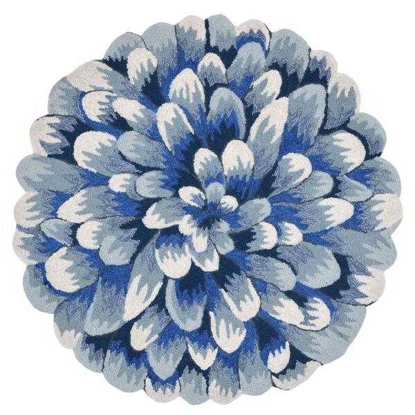 Liora Manne Front Porch Mum Round Accent Rug