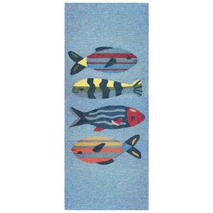 Liora Manne Frontporch Fishes Rectangular Runner