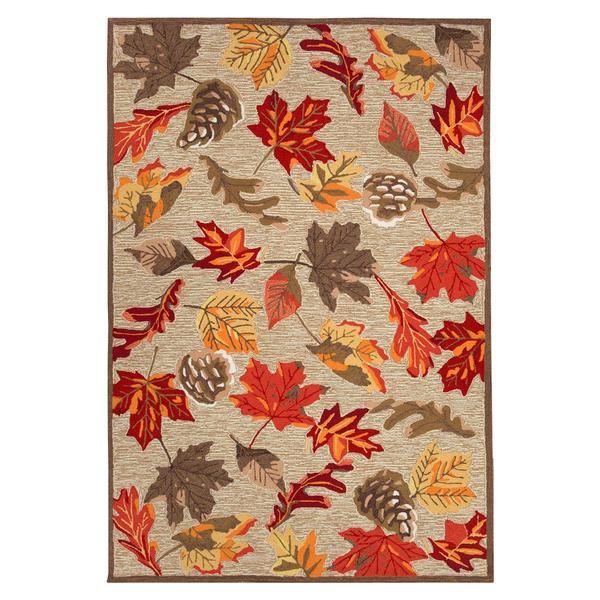 Liora Manne Ravella Falling Leaves Rectangular Large Area Rug