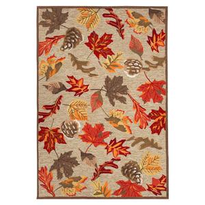 Liora Manne Ravella Falling Leaves Rectangular Large Area Rug