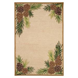 Liora Manne Ravella Forest Border Rectangular Large Area Rug