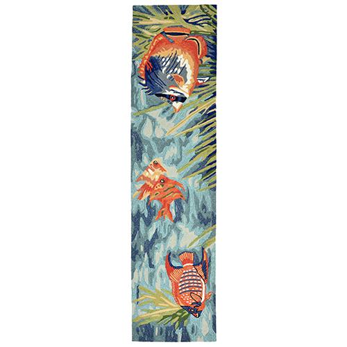 Liora Manne Ravella Tropical Fish Indoor/Outdoor Runner