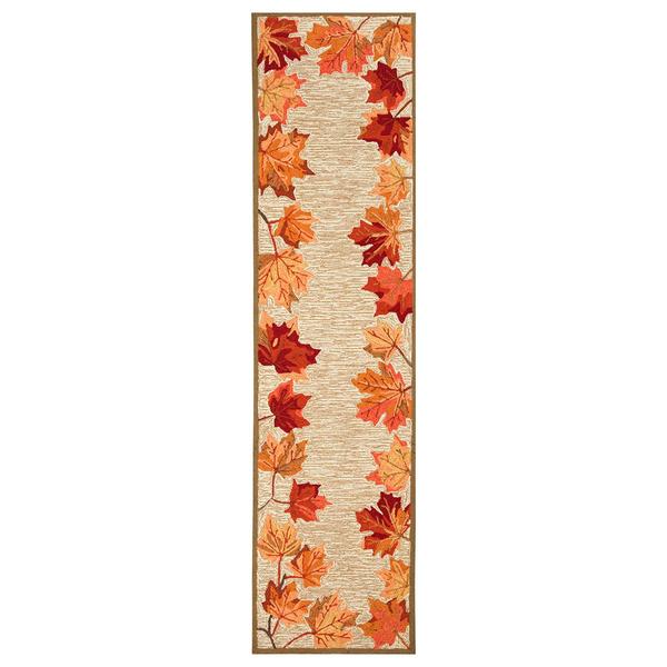 Liora Manne Ravella Falling Leaves Border Rectangular Runner