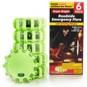As Seen On TV Lizard 6-Pack Flare Emergency Light