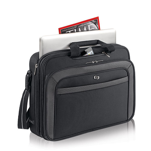 Solo Pro CheckFast(tm) Briefcase - Black