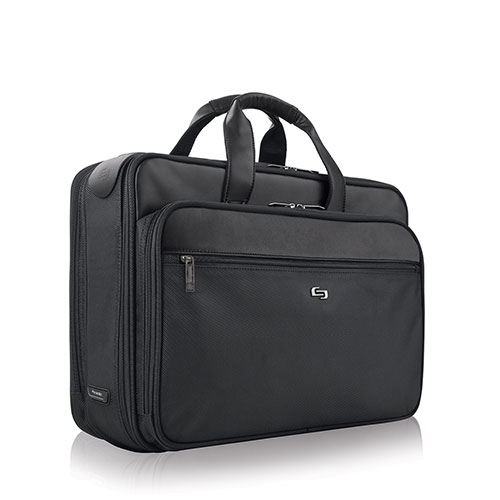 Solo Classic Smart Strap(R) Briefcase - Black