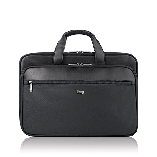 Solo Classic Smart Strap(R) Briefcase - Black