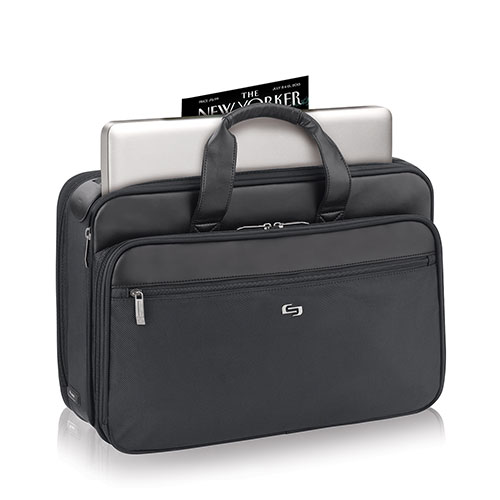 Solo Classic Smart Strap(R) Briefcase - Black