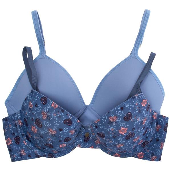 Womens Lucky Brand 2pk. Micro Fused Underwire Bras LVD43452BKMX