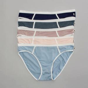 Womens Lucky Brand 5pk. Ringer Bikini Panties - LVD53075BVBLUE alternate view
