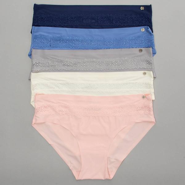 Womens Lucky Brand 5pk. Laser Bond Hipster Panties - LVD66176