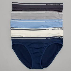 Womens Lucky Brand 5pk. Seamless Bikini Panties - LVD73375