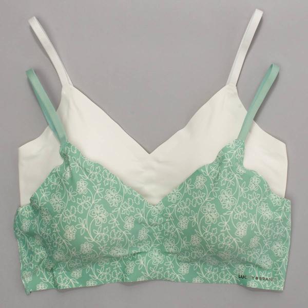 Womens Lucky Brand 2pk. Micro Laser Bralettes - LVD22851BV2 alternate view