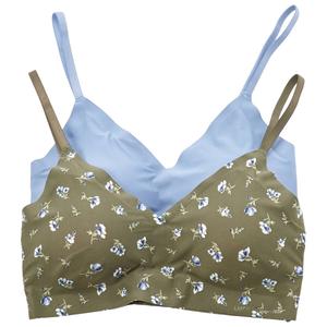 Womens Lucky Brand 2pk. Laser Hook & Eye Lounge Bras - LVD22851BV