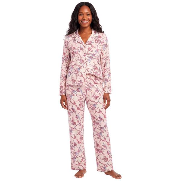 Womens Jessica Simpson Long Sleeve Butterfly Pajama Set