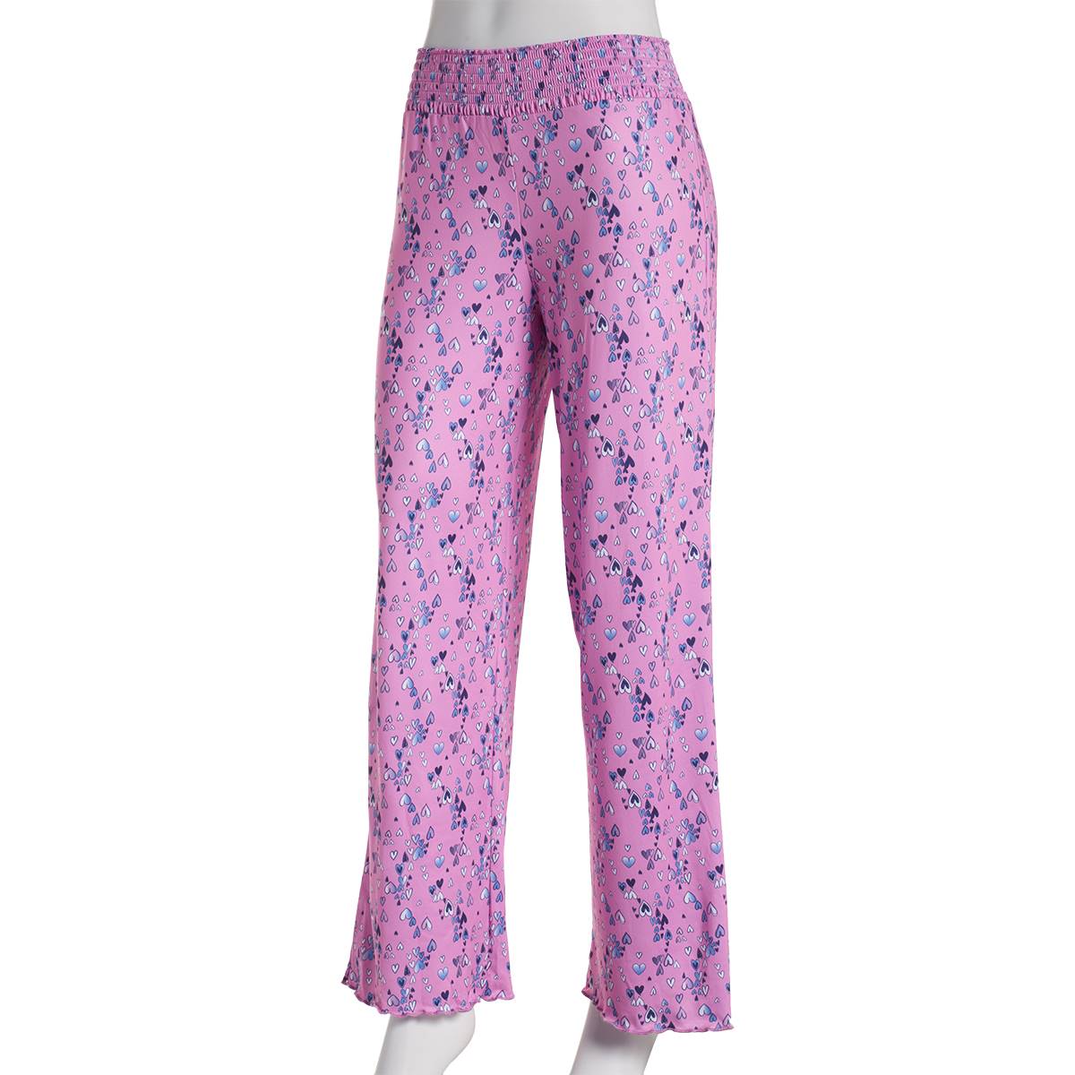 Juniors Dollhouse Heart Patrol Wide Leg Pajama Pants