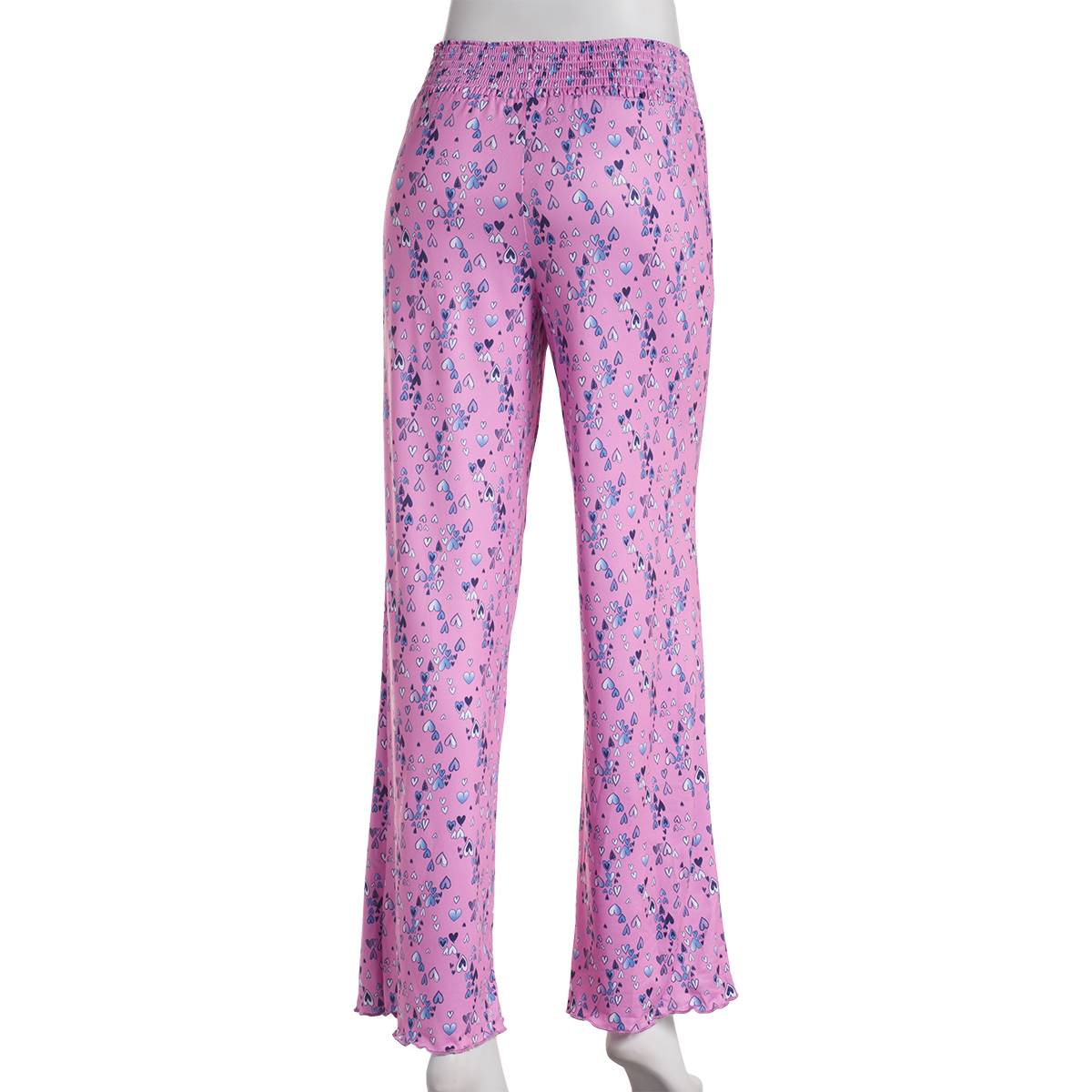 Juniors Dollhouse Heart Patrol Wide Leg Pajama Pants