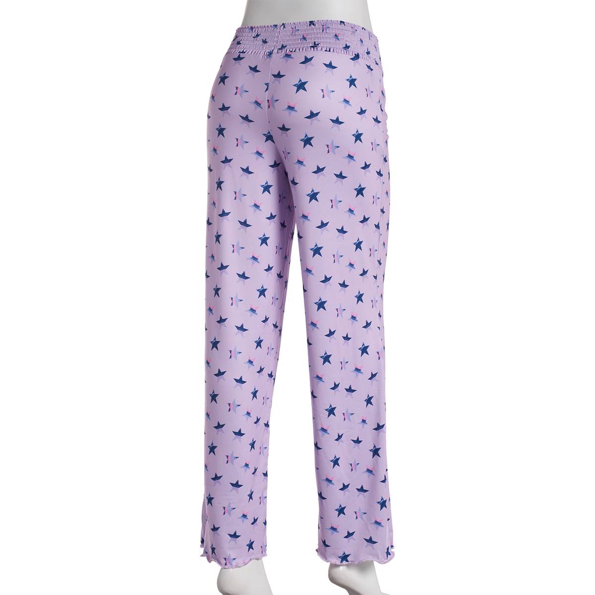 Juniors Plus Dollhouse Space Dye Stars Wide Leg Pajama Pants