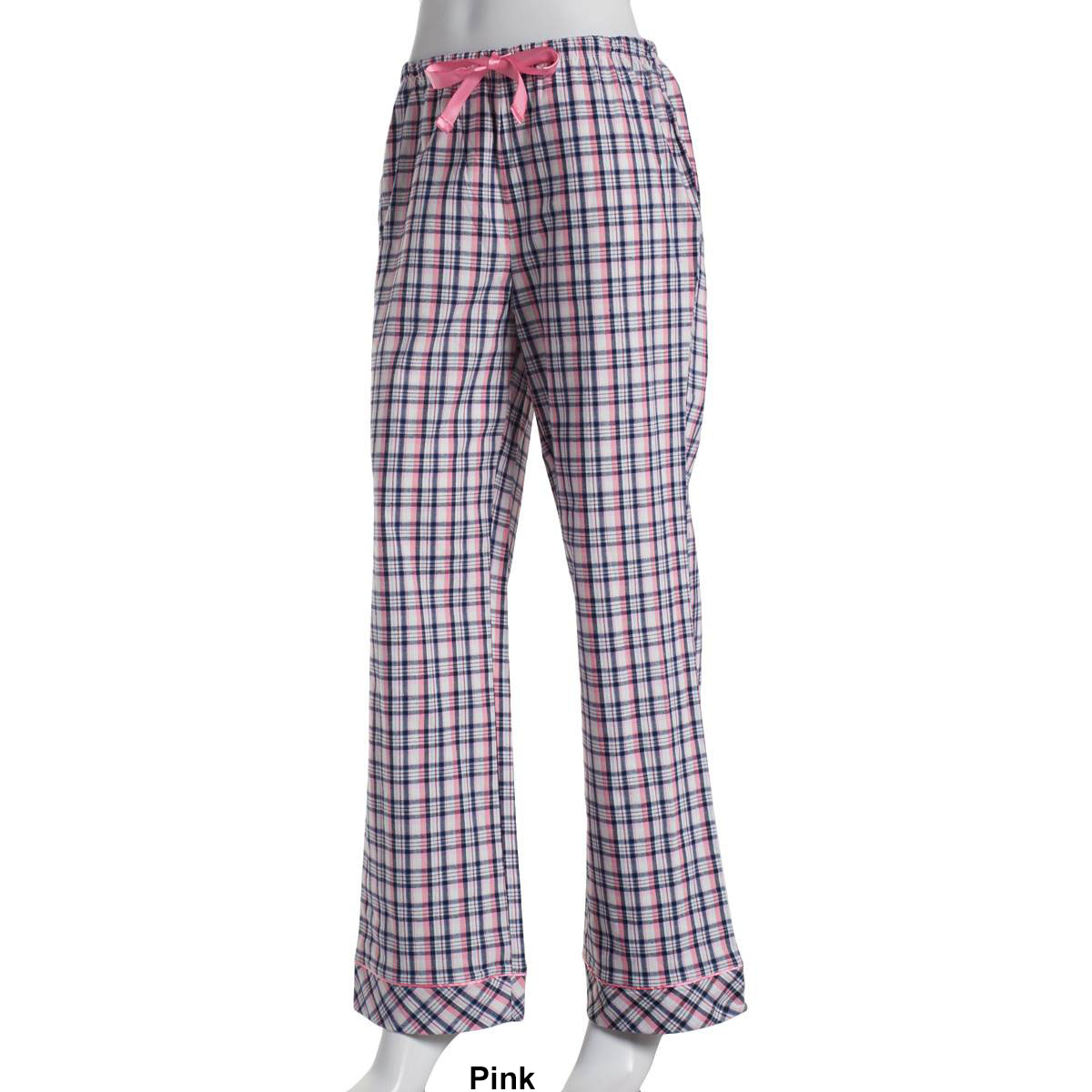 Womens Ava Rose Plaid Flannel Pajama Pants