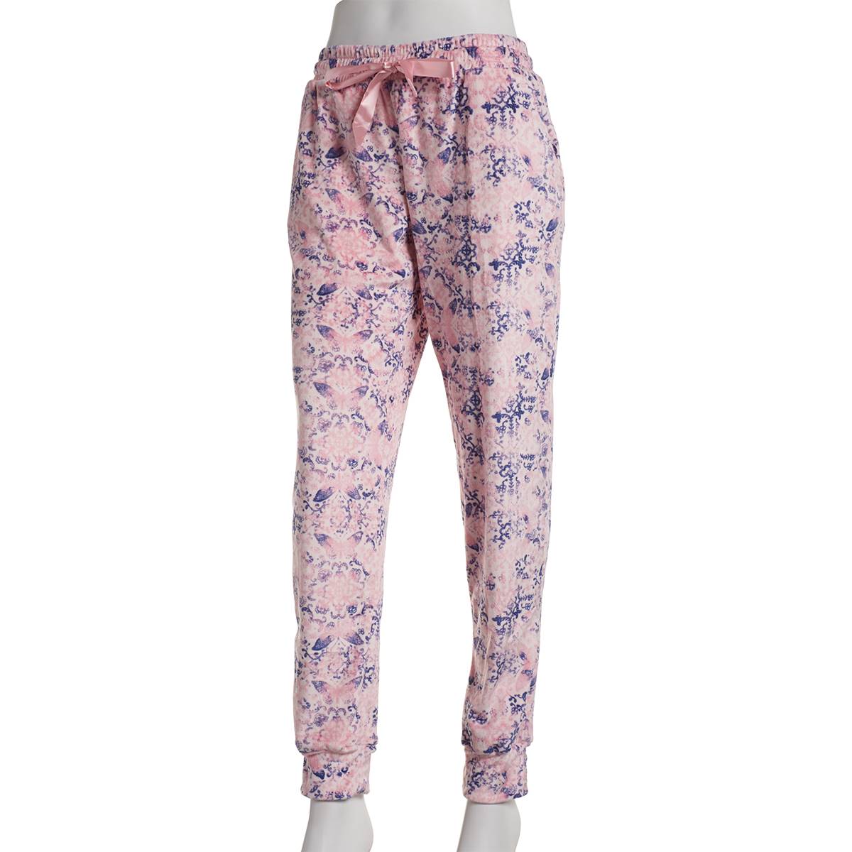 Petite Jessica Simpson Butterfly Tile Cuffed Pajama Pants