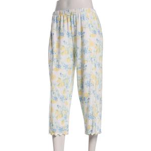 Womens Jessica Simpson Floral Citrus Lettuce Edge Pajama Capris alternate view