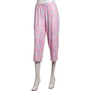 Womens Jessica Simpson Summer Toile Lettuce Edge Pajama Capris