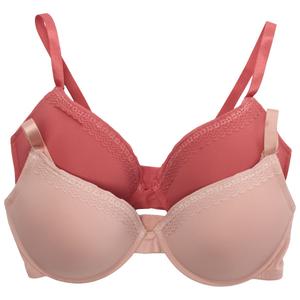 Plus Size Ava Rose 2pk. Push Up Micro Bras w/ Lace - 503006XABV alternate view