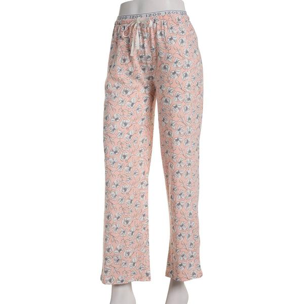 Womens IZOD(R) Sketchy Flowers Logo Waist Pajama Pants alternate view